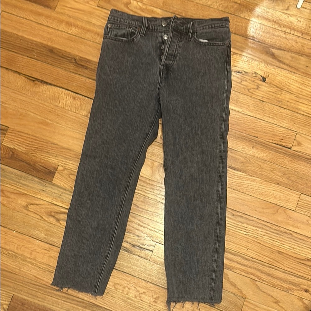 Levi's Gray Straight Jeans